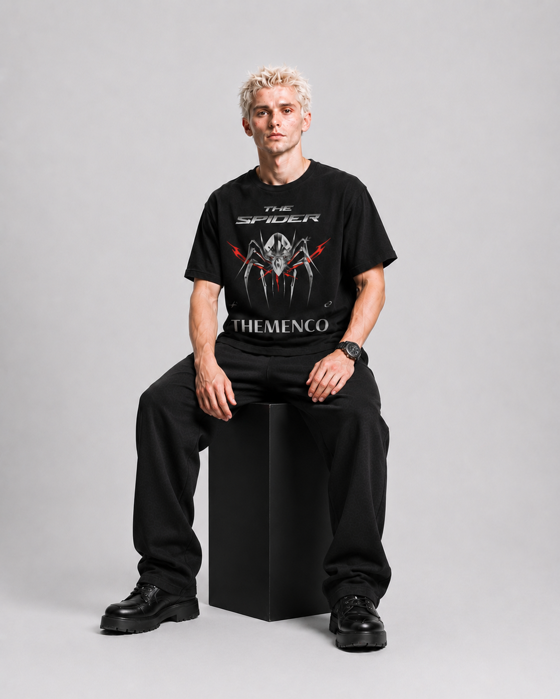 THEMENCO The Spider Black Shirt