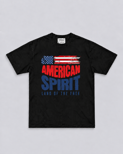 THEMENCO American Spirit Men’s Black T-Shirt