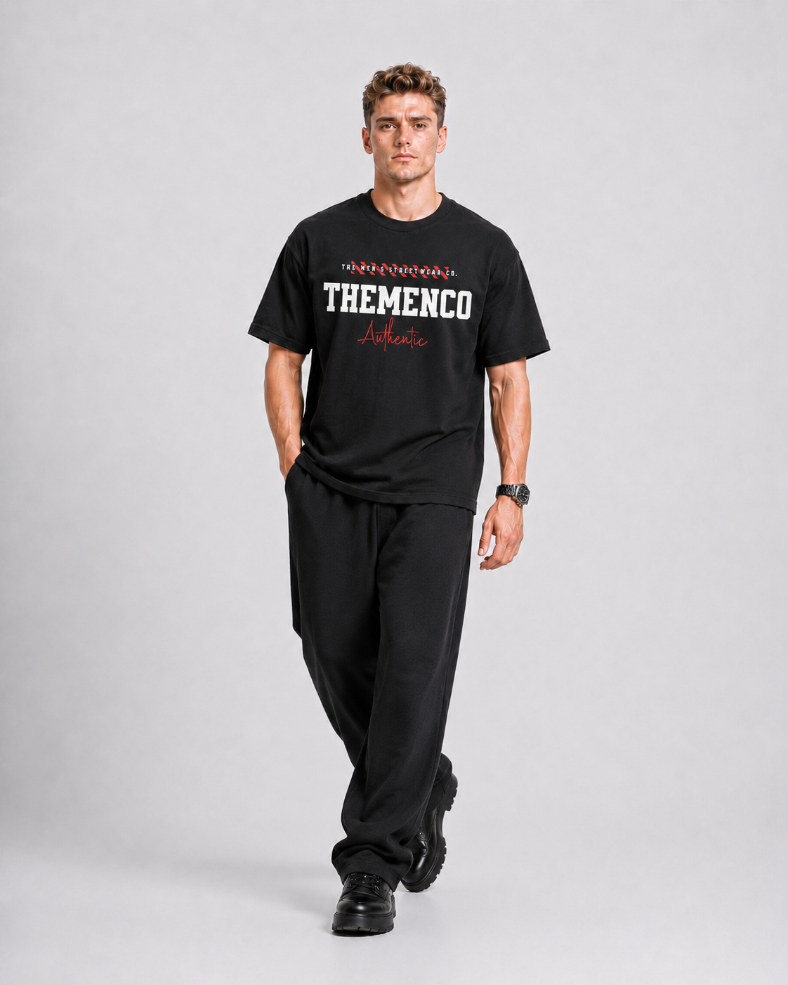 THEMENCO Authentica Black T-Shirt