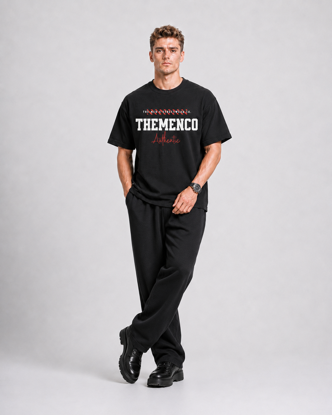 THEMENCO Authentica Black T-Shirt