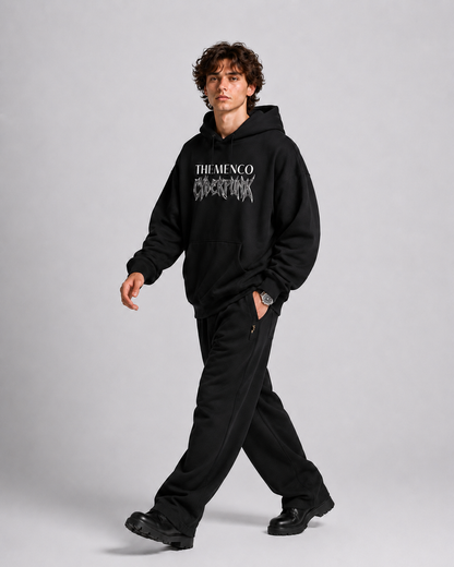 THEMENCO Cyberpunk Black Hoodie