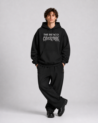 THEMENCO Cyberpunk Black Hoodie
