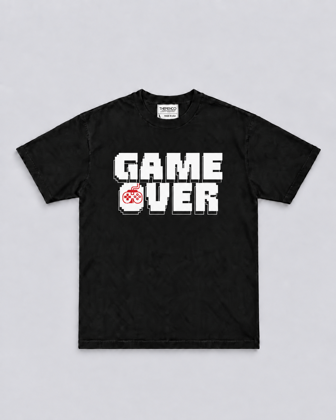 THEMENCO Game Over Men’s Black T-Shirt
