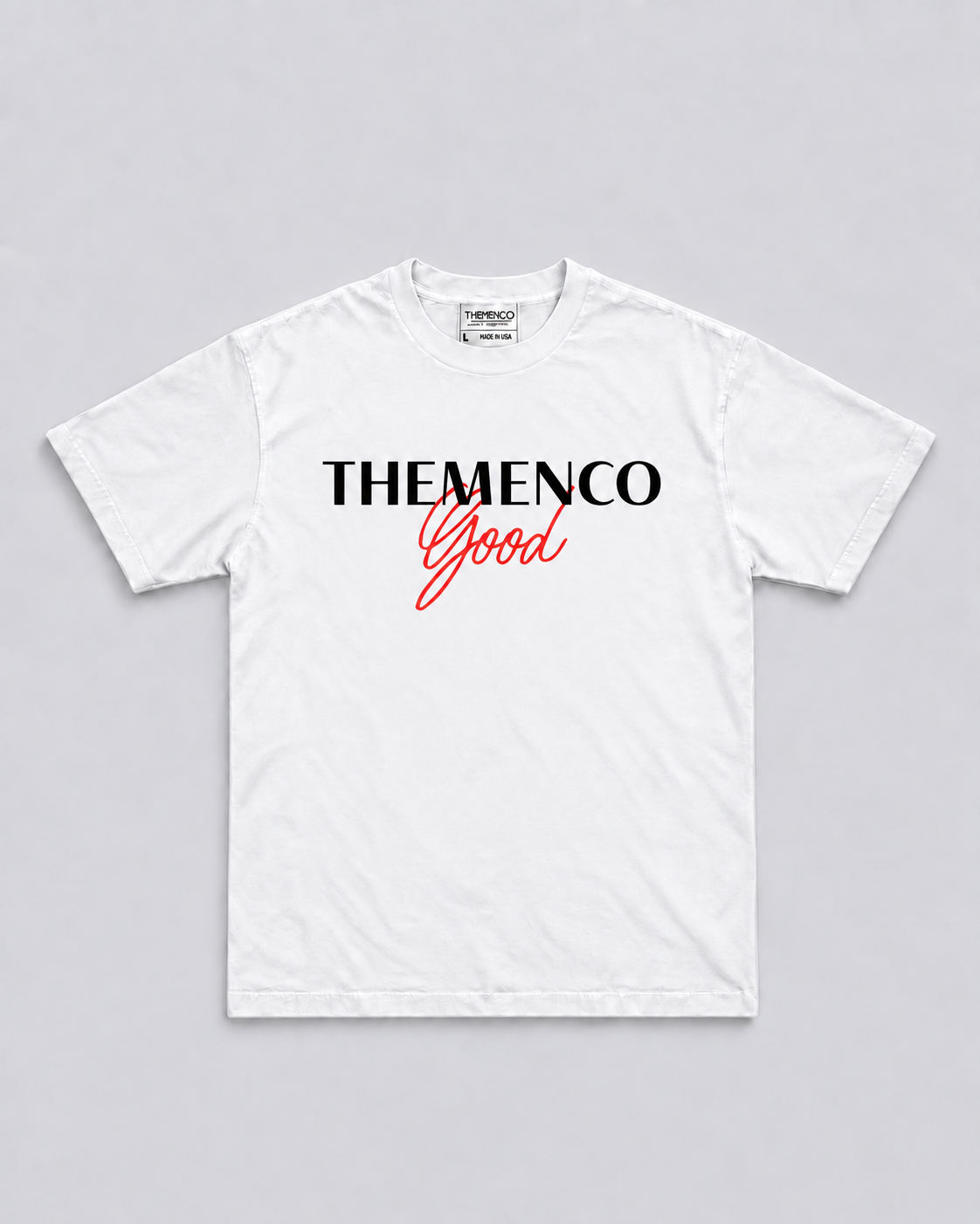 THEMENCO Good Signature Men’s White T-Shirt