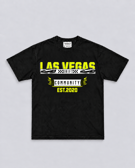 THEMENCO Las Vegas Drift Men’s Black T-Shirt