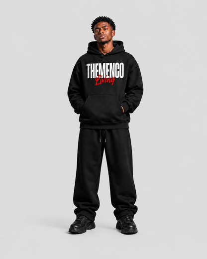 THEMENCO Living Black Hoodie