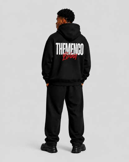 THEMENCO Living Black Hoodie