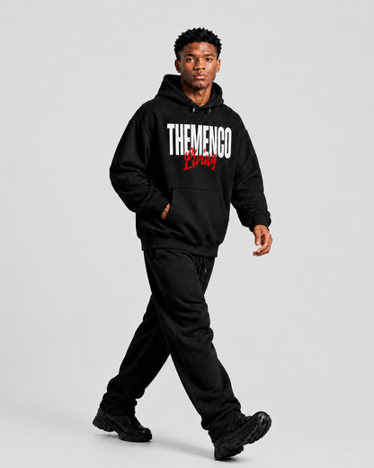 THEMENCO Living Black Hoodie