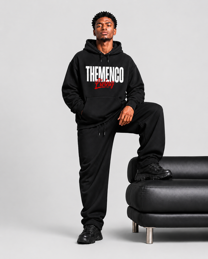 THEMENCO Living Black Hoodie