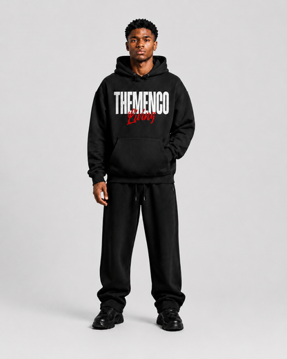 THEMENCO Living Black Hoodie