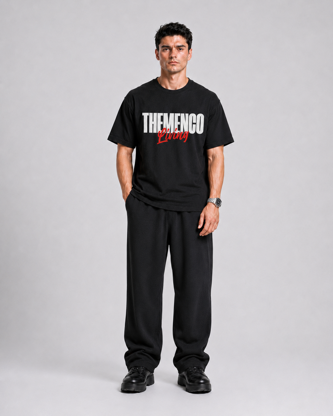 THEMENCO Living Black Shirt
