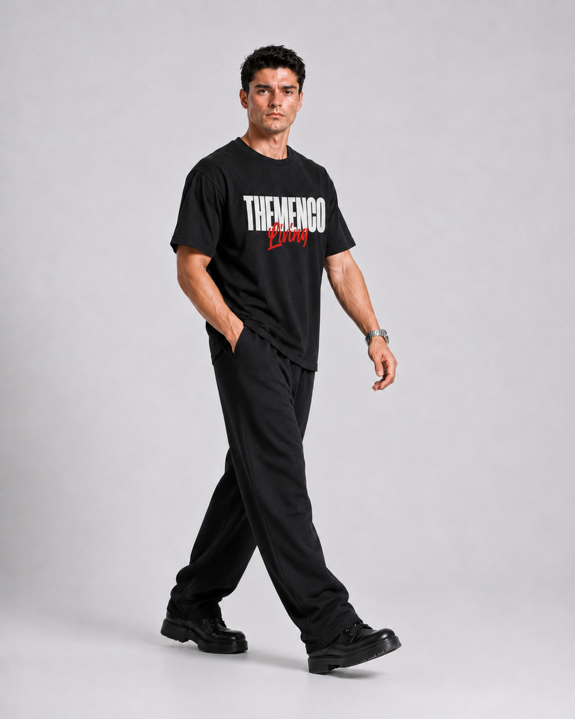 THEMENCO Living Black Shirt