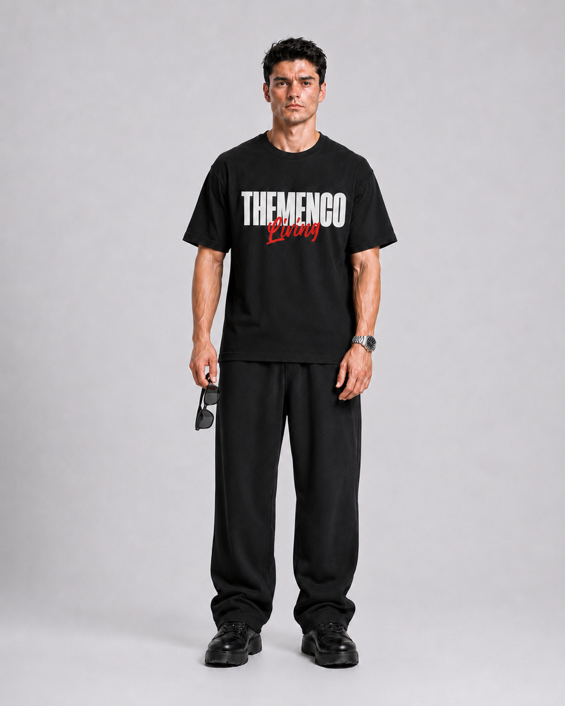 THEMENCO Living Black Shirt
