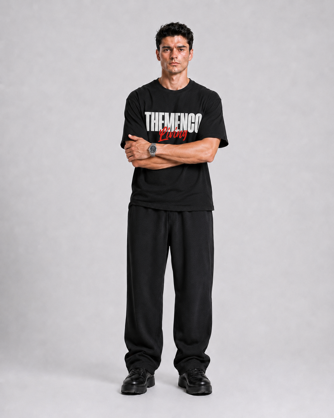 THEMENCO Living Black Shirt
