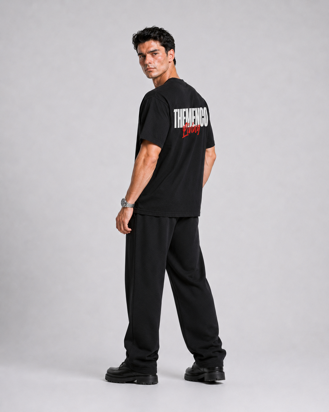 THEMENCO Living Black Shirt