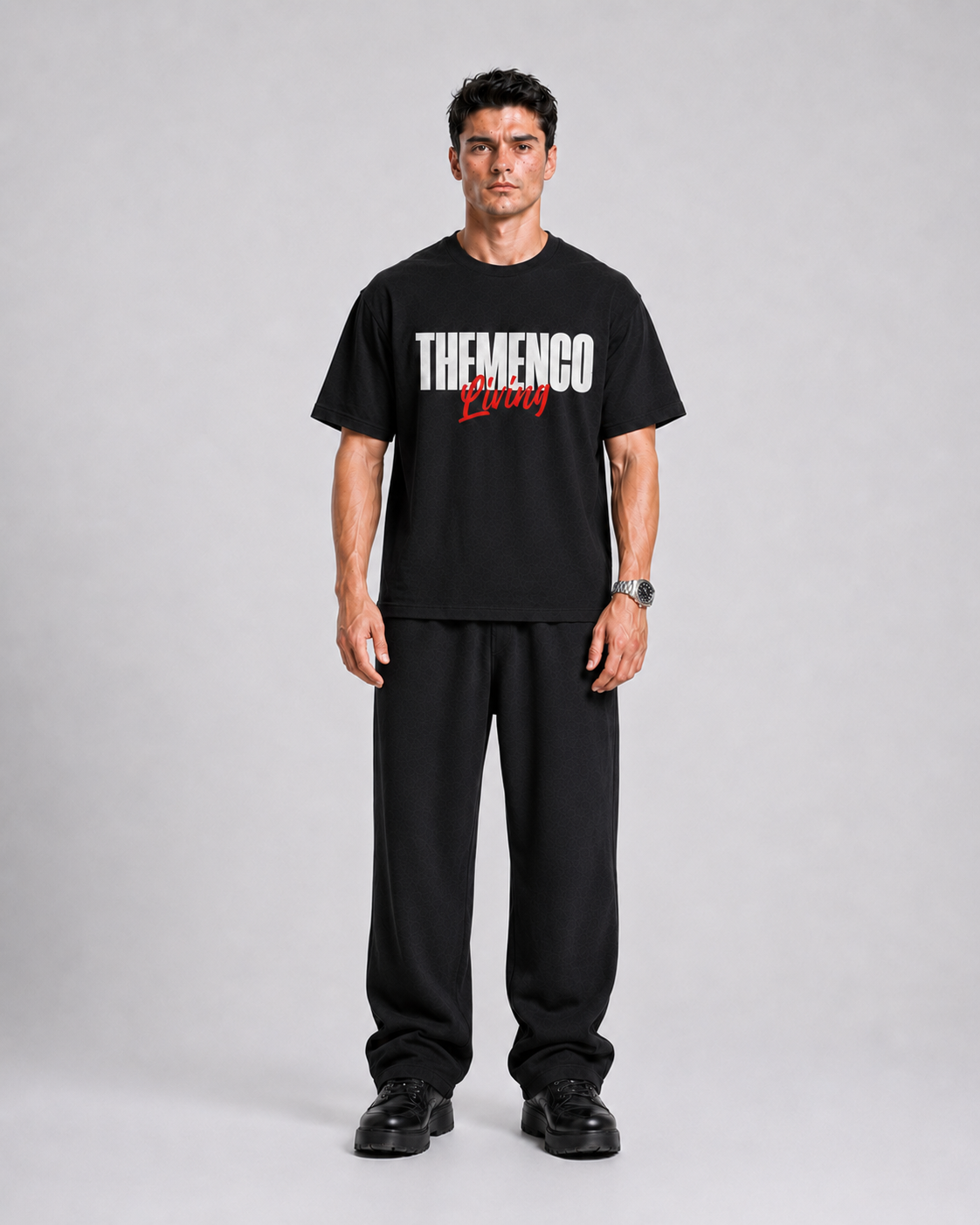 THEMENCO Living Black Shirt