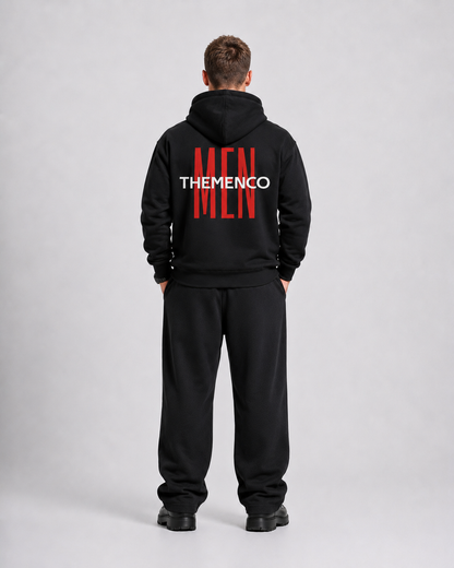THEMENCO Men Black Hoodie