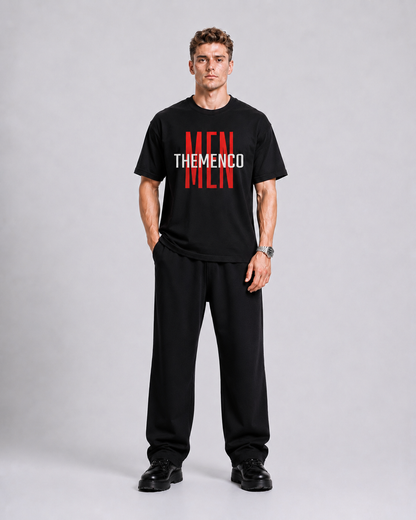 THEMENCO Men Black Shirt