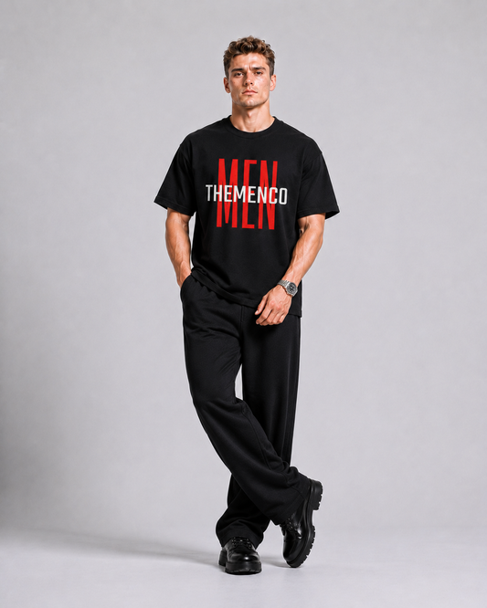 THEMENCO Men Black Shirt