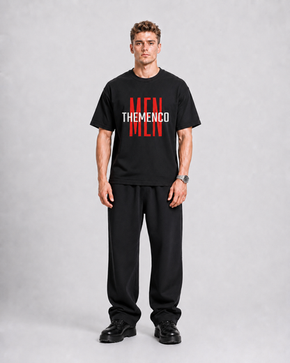 THEMENCO Men Black Shirt
