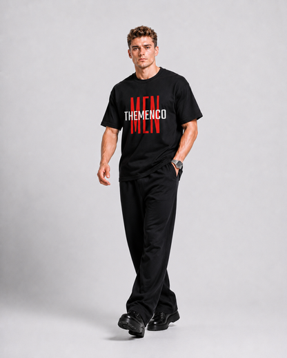 THEMENCO Men Black Shirt