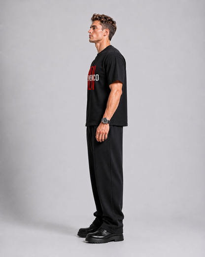 THEMENCO Men Black Shirt
