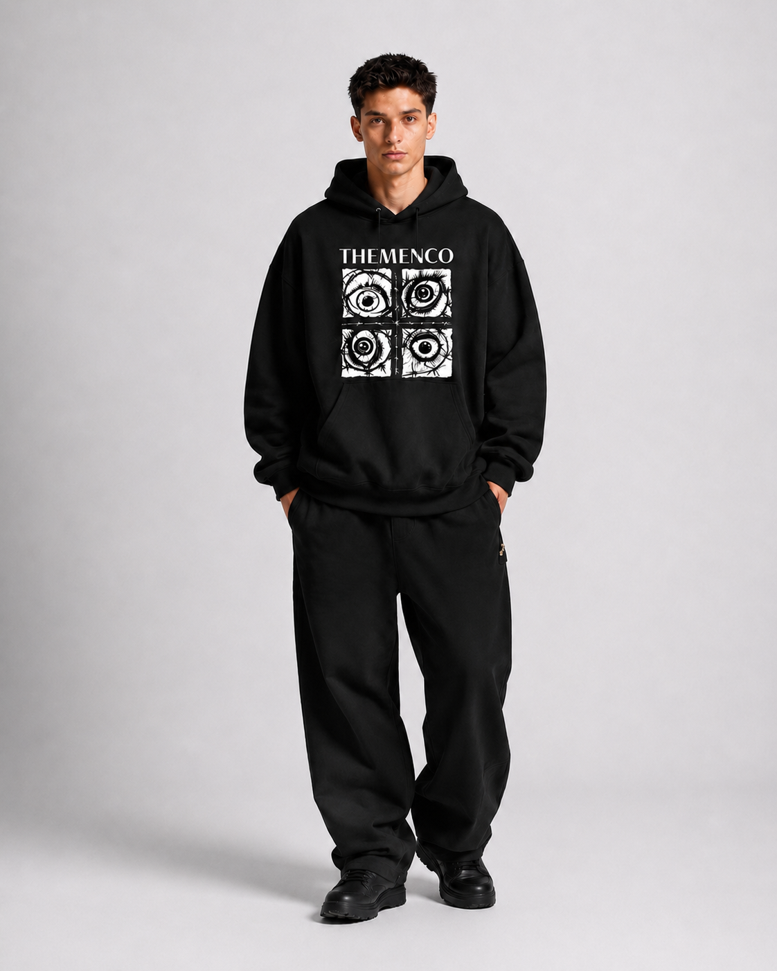 THEMENCO Obsession Black Hoodie