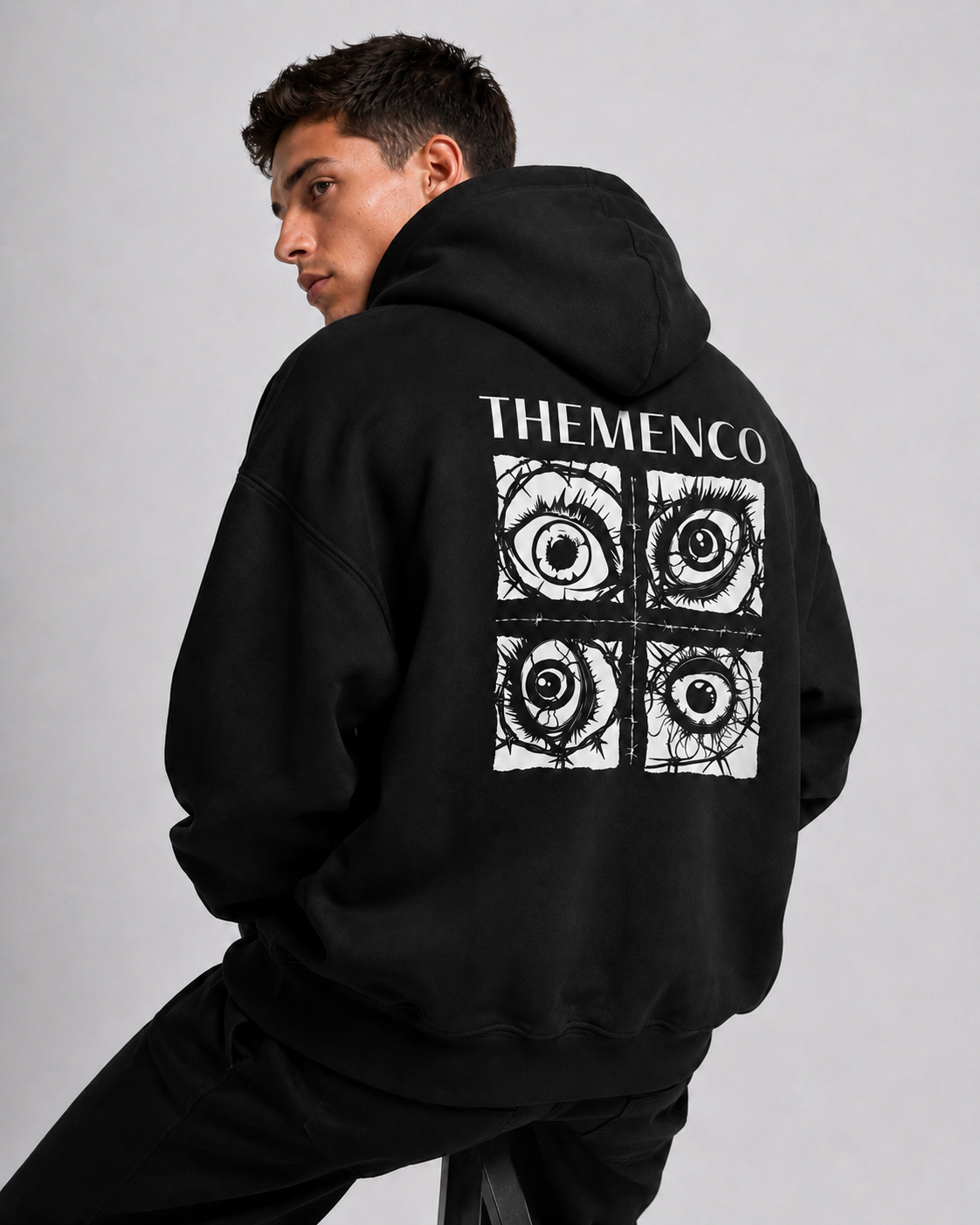 THEMENCO Obsession Black Hoodie