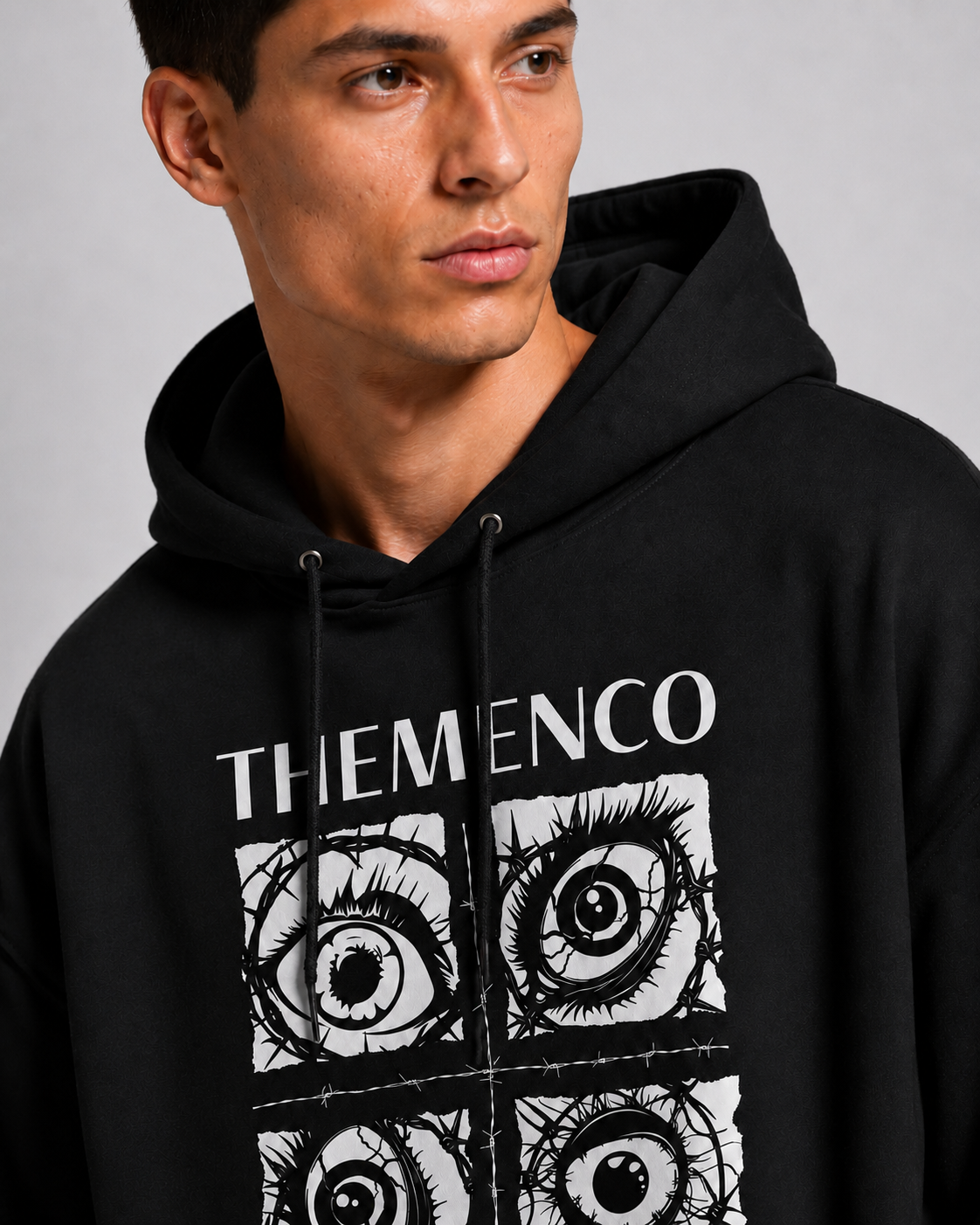 THEMENCO Obsession Black Hoodie
