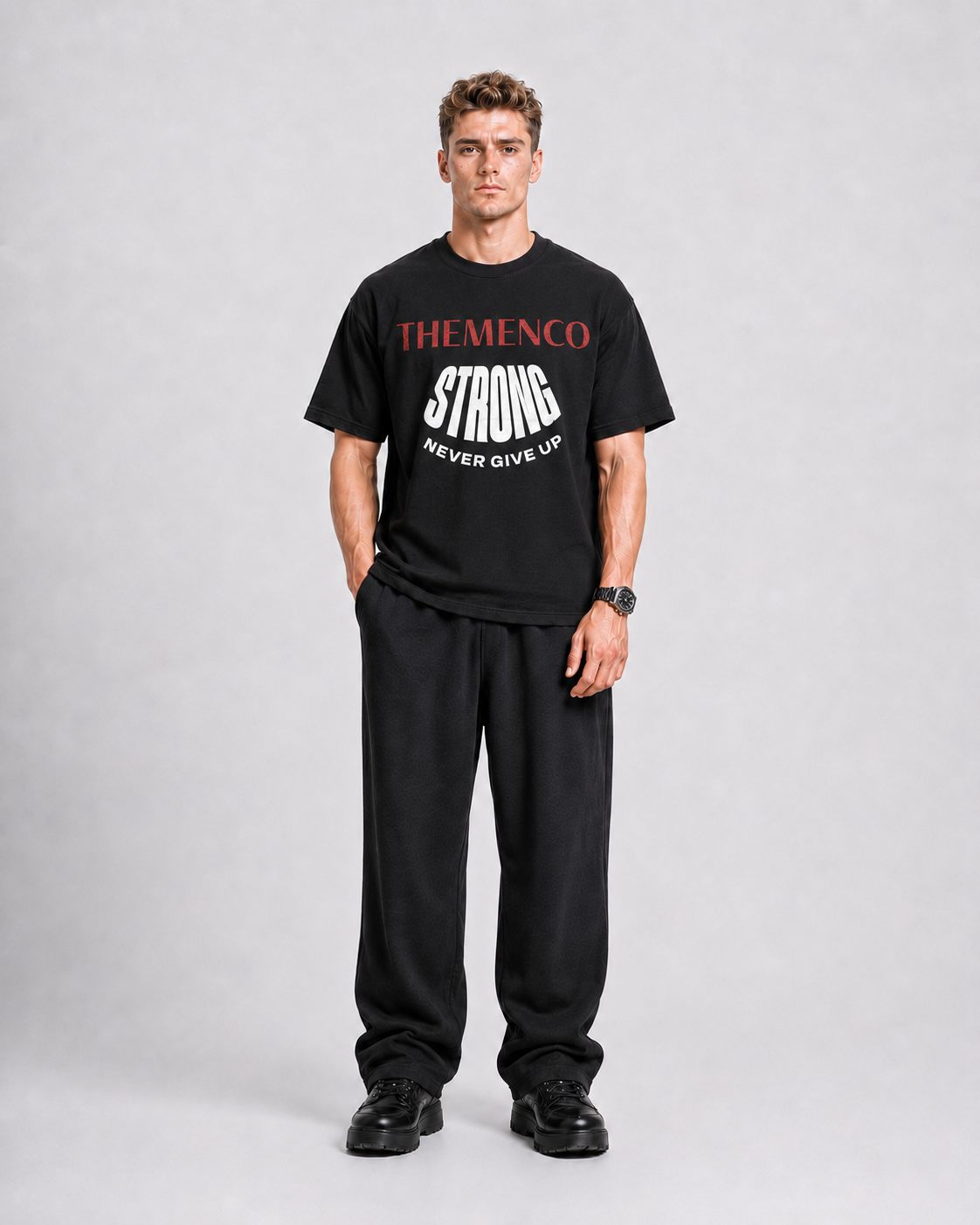 THEMENCO Strong Black Shirt