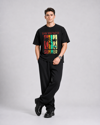 THEMENCO Summer Black Shirt