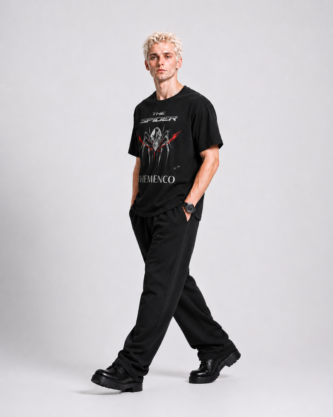 THEMENCO The Spider Black Shirt