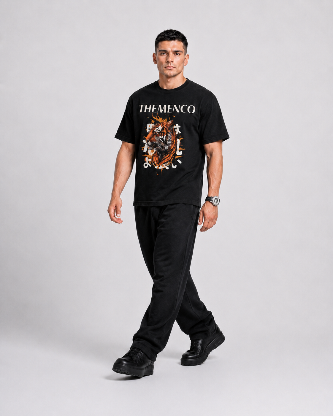 THEMENCO Tiger Black Shirt
