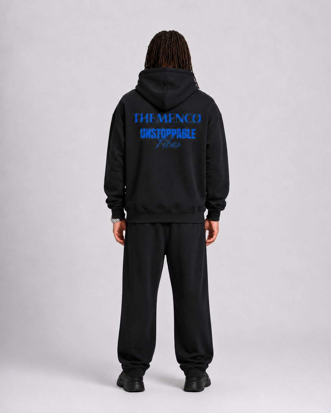 THEMENCO Unstoppable Black Hoodie