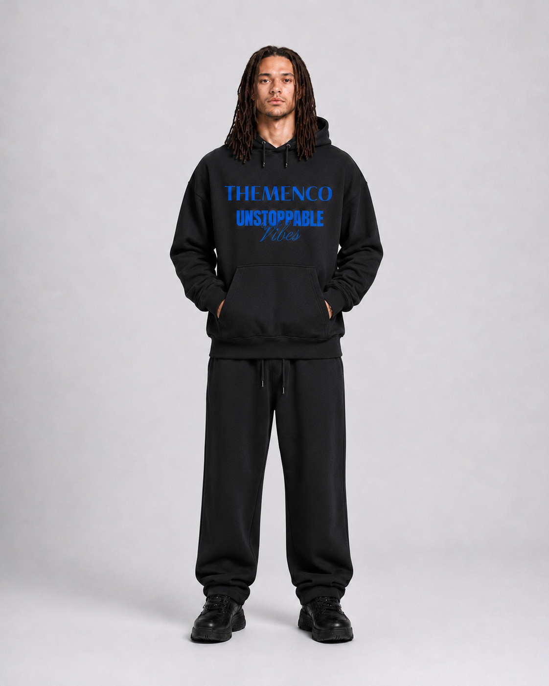 THEMENCO Unstoppable Black Hoodie