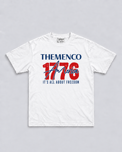 THEMENCO 1776 America Men’s White T-Shirt