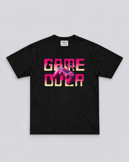 THEMENCO Neon Game Over Men’s T-Shirt