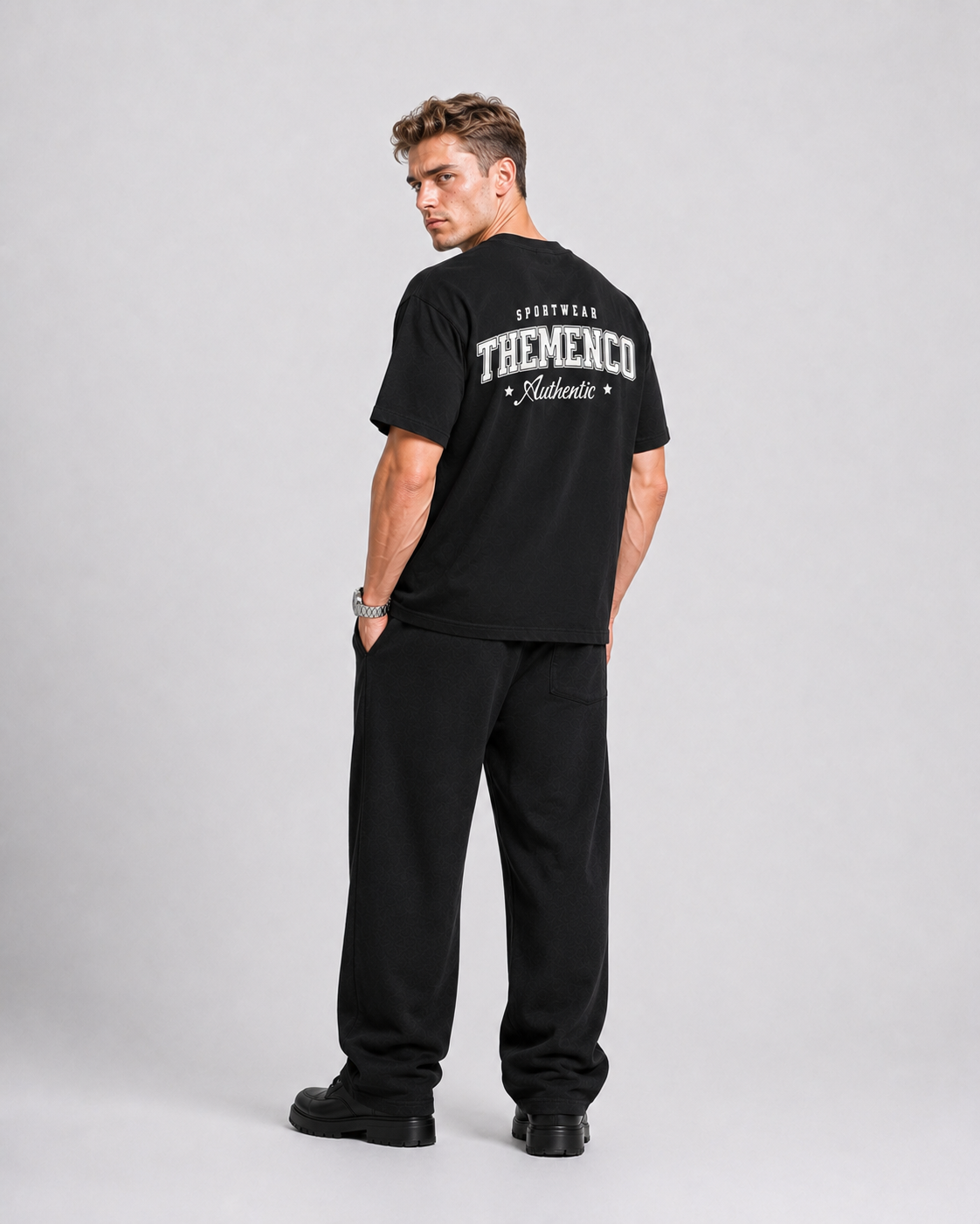 THEMENCO Sportwear Black Shirt
